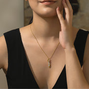 Silver Necklace & 18K Gold Plated